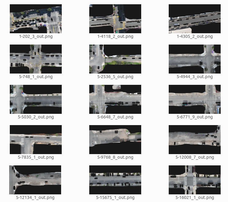 Batch processing pipeline with per-tile inference outputs